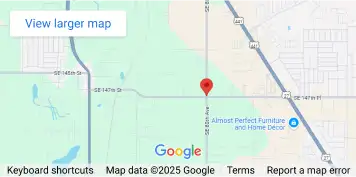 Hindsight Eye Care map showing eye exam location in Summerfield FL