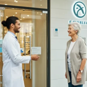 Blog 13 Best Eye Doctor The Villages: Best eye doctor in The Villages providing consultation to a senior patient.
